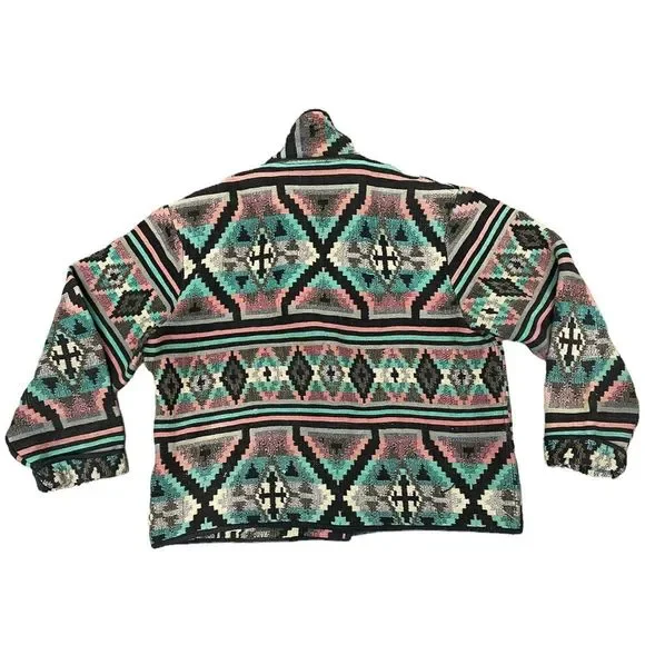 Vinatge Crop Bolero Jacket Quilted Tapestry Southwestern Vibes boho - Picture 5 of 5
